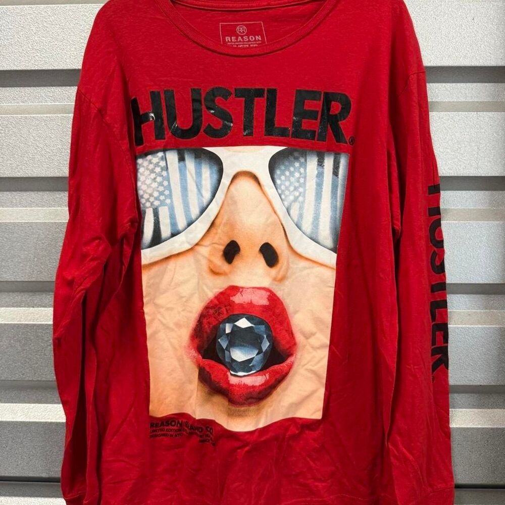 Hustler-apparel Men's Red Shirt